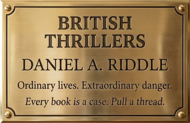 Daniel A. Riddle. British thrillers. Ordinary lives. Extraordinary danger.